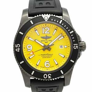 Breitling Superocean M17368 Yellow Dial Men's Watch